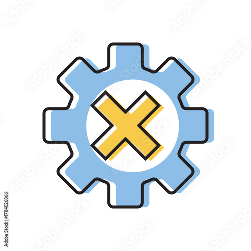 configuration. settings. configuration icons. repair. black and white icons. on a white background. vector. settings. fix the problem. find a solution. repair wizard.	