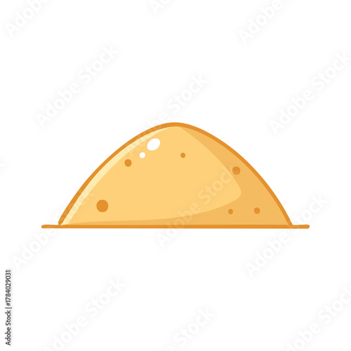 A simple illustration of a pile of sand