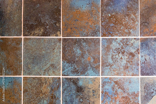 Rustic Stone Tile Texture Background – Natural Slate Floor or Wall Design