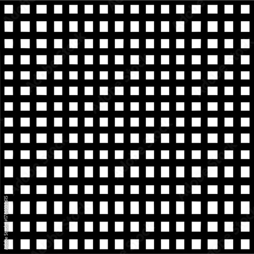 Black grid pattern with white squares creating a woven effect across the entire image plane uniformly