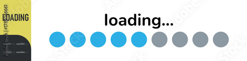 Loading bar. Loading or Installing process. Load sign. System software update and upgrade. Vector loading bar progress icons. Download progress. Color set icons. Vector illustration