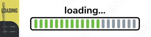 Loading bar. Loading or Installing process. Load sign. System software update and upgrade. Vector loading bar progress icons. Download progress. Color set icons. Vector illustration