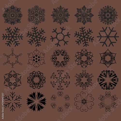 Snowflake Designs Winter Snowflake Patterns Frozen Snowflake Clipart Snowflake Icon Set Crystal Snowflake Illustrations Minimalist Snowflake Art Christmas Snowflake Graphics