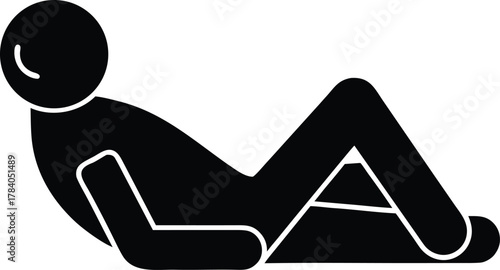 Resting Person Vector Icon