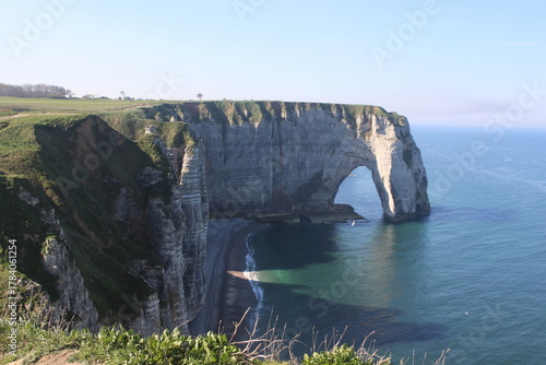 Foto Falaises et aiguille d’Étretat sur la côte normande