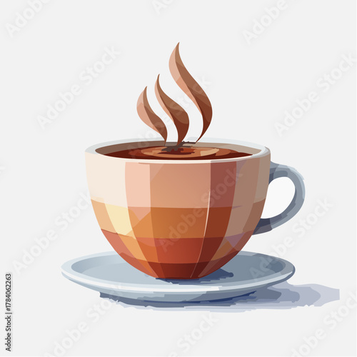 Dampfende Tasse Kaffee