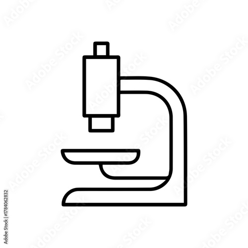 Microscope line icon