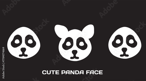 cute little panda illustration