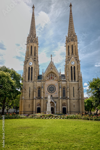 Photography Budapest, Hungary - July 28, 2025: he Church of Saint Elizabeth of Hungary in th
