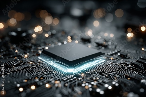 advanced microchip energy structure. Generative AI