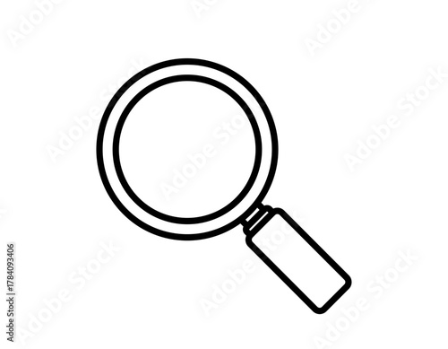 虫眼鏡のベクターイラスト　ルーペのアイコン