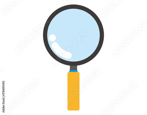 虫眼鏡のベクターイラスト　ルーペのアイコン