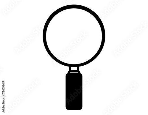 虫眼鏡のベクターイラスト　ルーペのアイコン