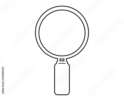 虫眼鏡のベクターイラスト　ルーペのアイコン