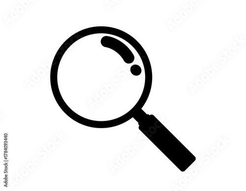 虫眼鏡のベクターイラスト　ルーペのアイコン