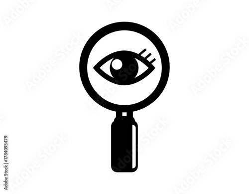 虫眼鏡のベクターイラスト　ルーペのアイコン