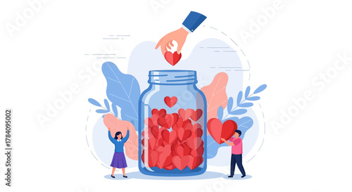 Fundraising for World AIDS Day Concept