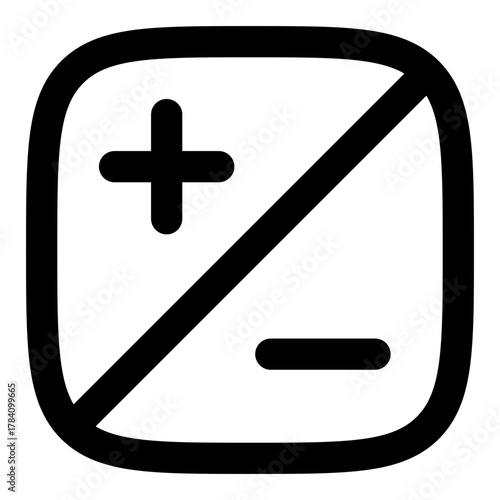 Stop the negativity with this bold icon, promoting positivity and balance in your designs with its clear message and adaptable simplicity