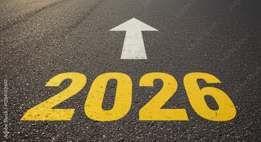 Obraz premium a new beginning and progress 2026