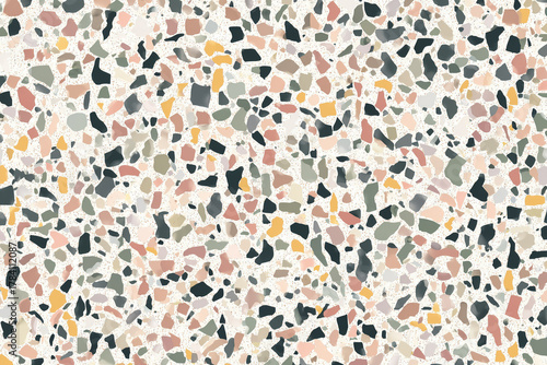 Seamless terrazzo pattern