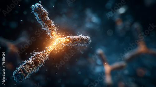 Scientific Medical Visualization of Antibody-Drug Conjugate Targeting Cancer Cells - Precision Oncology Research