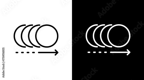 Motion  White Icon Set Design