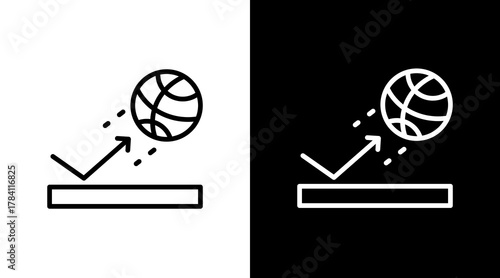 Rebound  White Icon Set Design