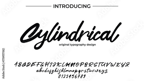 Cylindrical - Elegant Script Font for Smooth Handwritten Design and Creative Typography