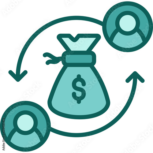 Financial Restructuring solid icon