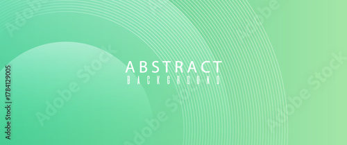 Minimalist banner background green gradations soft color.simple design circle memphis. suit for bussines, banners