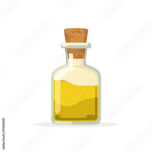 A Vector Illustration of a Vinegar Bottle Concept Design