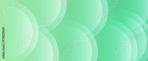 Minimalist banner background green gradations soft color.simple design circle memphis. EPS10, website