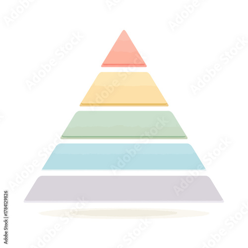Nutrition Pyramid Representing Healthy Food Groups and Dietary Choices