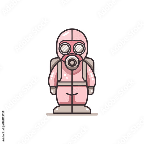 Protective Suit Icon Representing Safety and Health Measures
