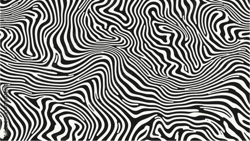 Abstract Black and White Striped Pattern for Textured Backgrounds and Designs