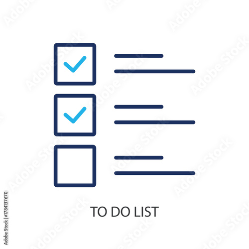 To dolist thin line icons. Original vector illustration.