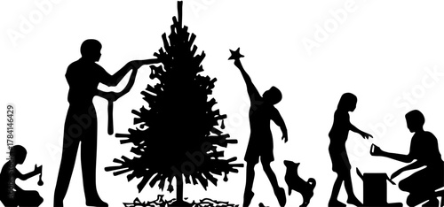 vector silhouettes of people