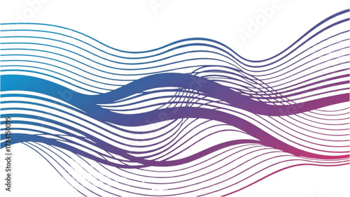 Abstract Wavy Lines A Dynamic and Colorful Graphic Design Element