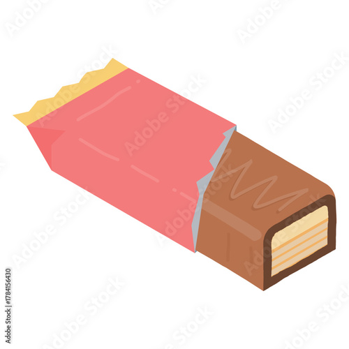 illustration of a chocolate candy bar