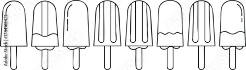 Icy Treats A Collection of Popsicle Outlines for Summer Fun