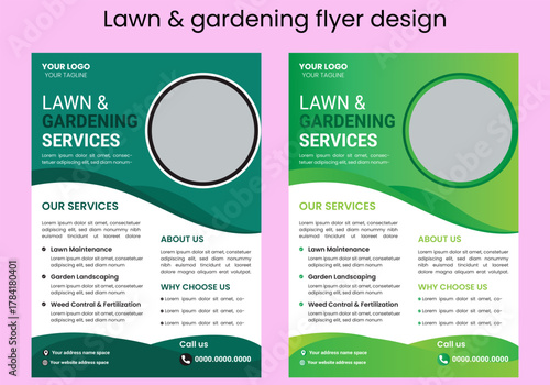 his editable social media flyer template enhances your garden services' online presence. It is perfect for promoting landscaping, lawn care, and outdoor design services across various platforms.