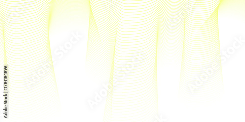 Bright futuristic orange and yellow abstract vector illustration featuring a glowing curve pattern with lines and wave shapes for a modern banner design