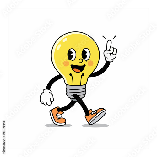 cartoon light bulb