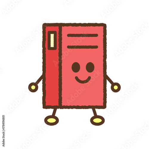 手書き風のキャラクター単品アイコンイラスト　ファイル