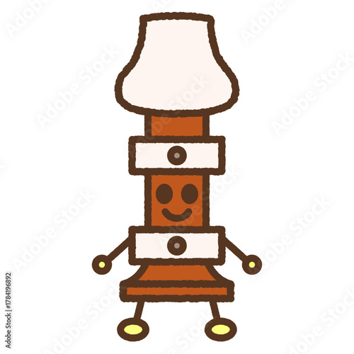 手書き風のキャラクター単品アイコンイラスト　リコーダー