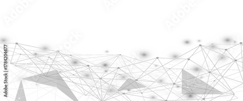 Gray and white abstract image of lines.