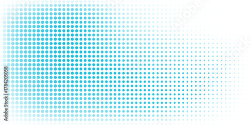 Transparent Vector Gradient Blue Color Halftone Background Staggered Dots Pattern modern dotted arts abstract.Eps10