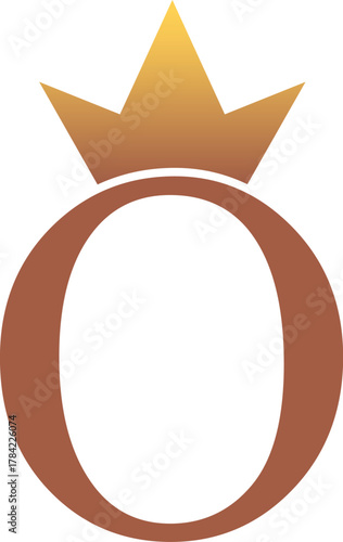 Royal O Logo with Crown