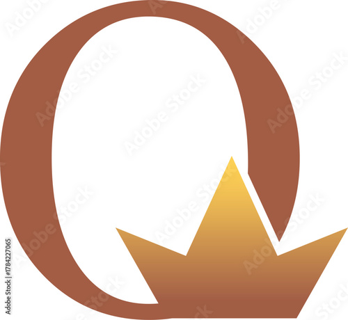 Royal Q Logo with Crown