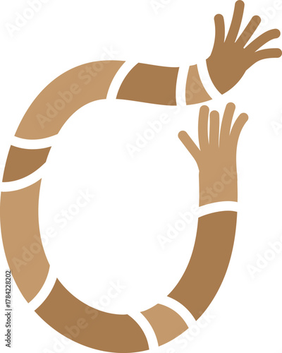 Rope Concept Letter o Logo